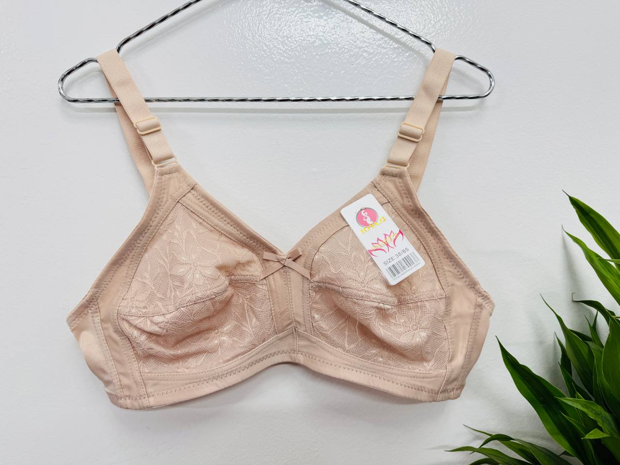 unpadded and unwired bra