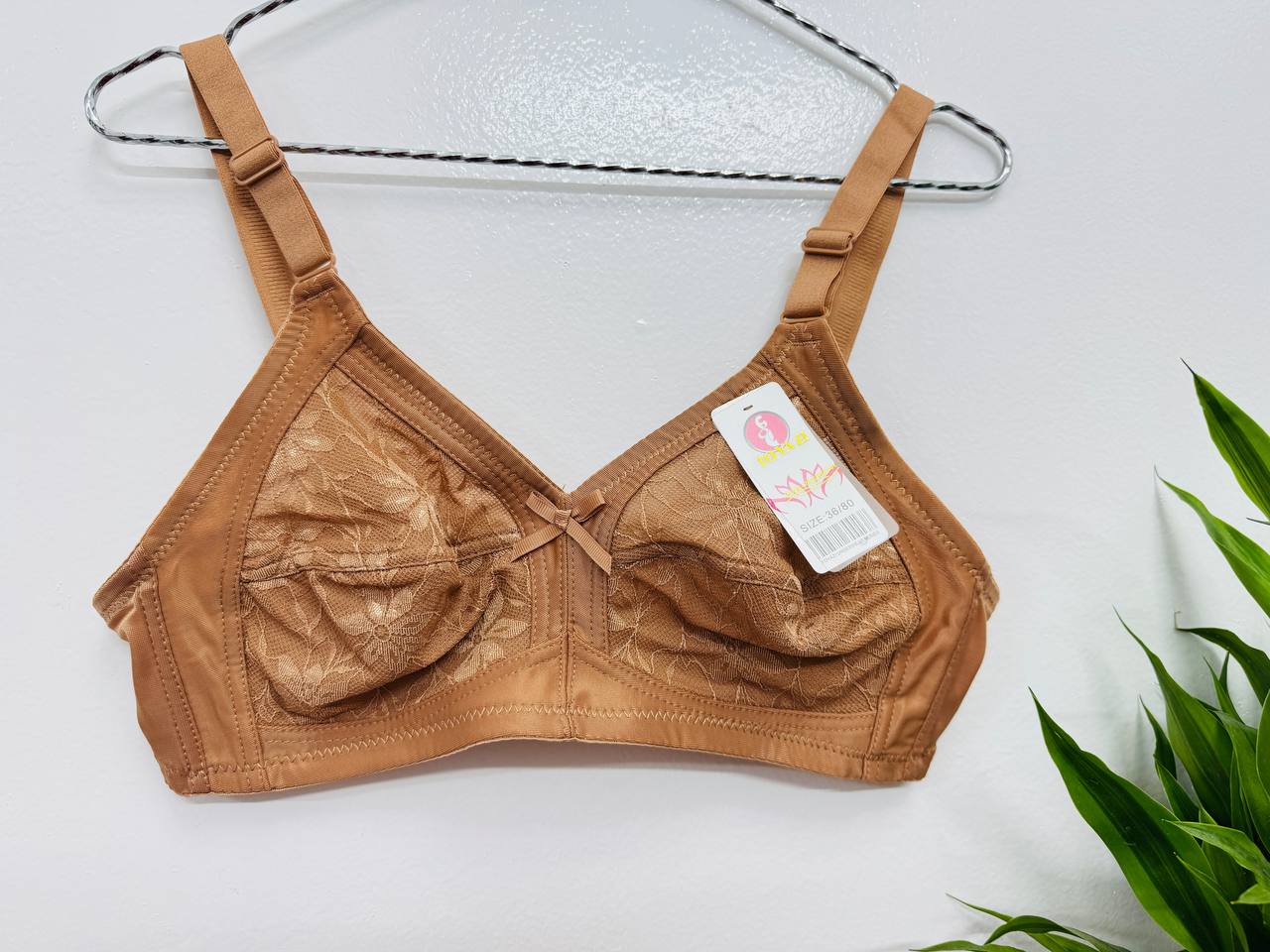 unpadded and unwired bra