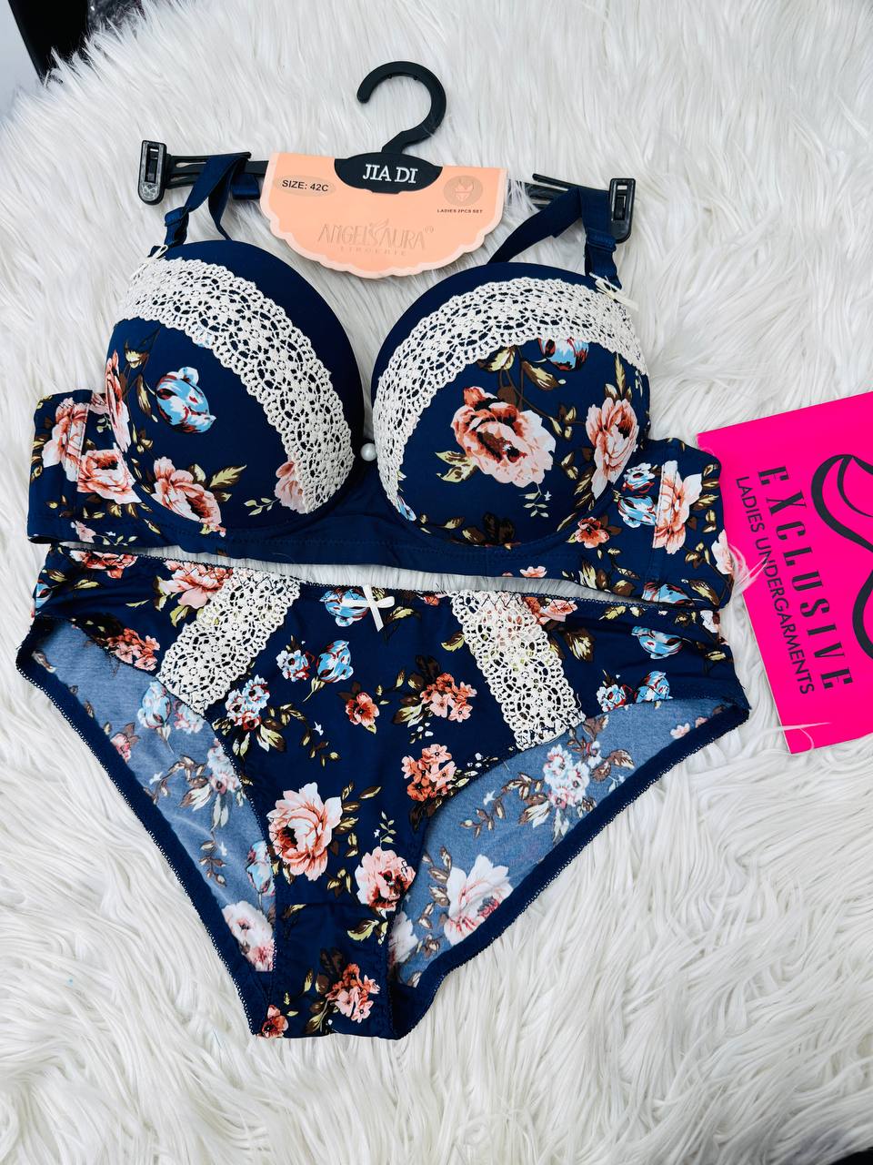 Floral  Bridal set Blossom Beauty 2-Piece Lingerie Set