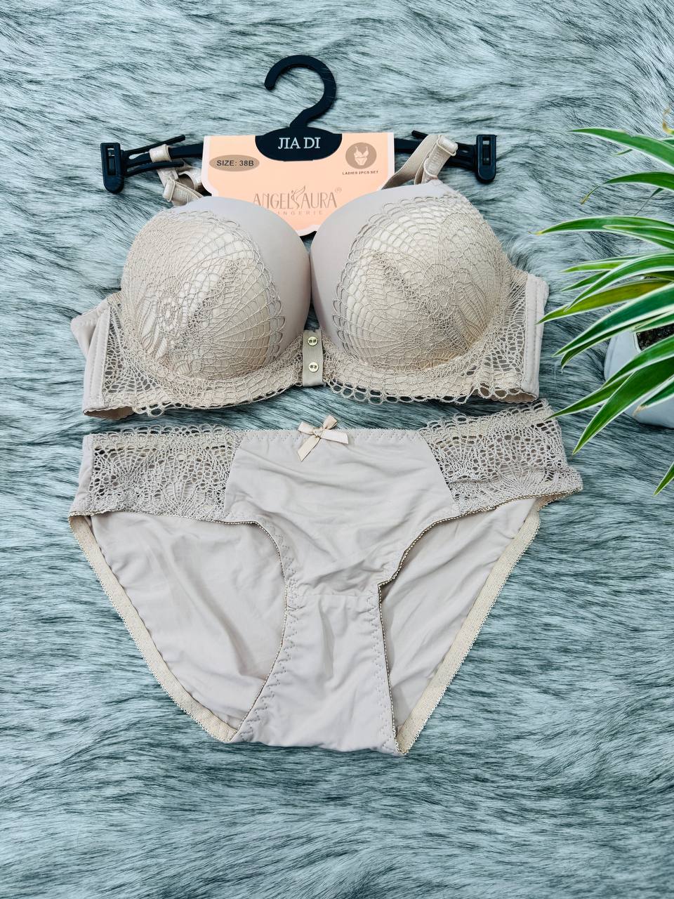 Midnight Wine Lace Net Intimates Bridal  Set