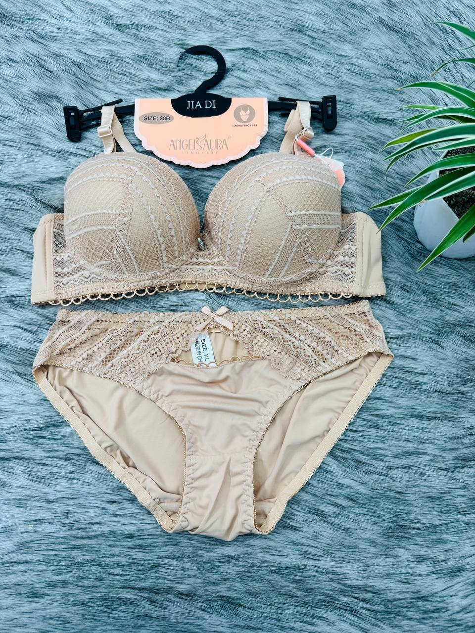 Midnight Wine Lace Net Intimates Bridal  Set