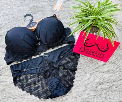 Super premium bridal lase Bra Panty Set