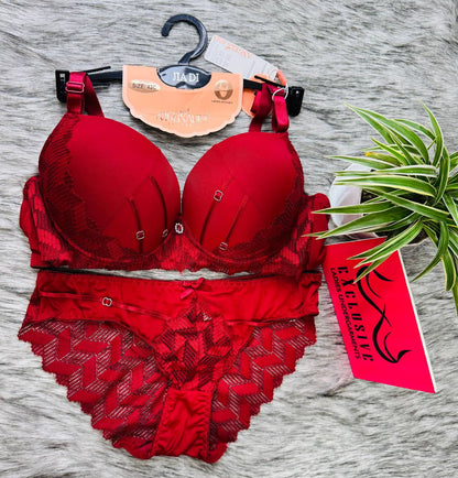 Super premium bridal lase Bra Panty Set