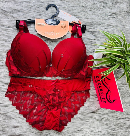 Super premium bridal lase Bra Panty Set