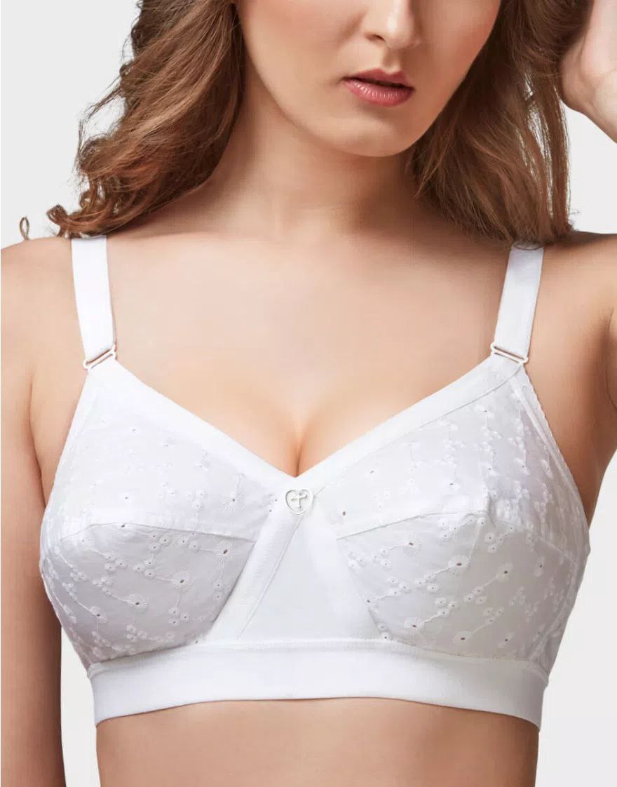 Imported Trylo Krutika Chikan No Wire Bra(Cross Fit)