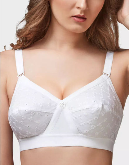 Imported Trylo Krutika Chikan No Wire Bra(Cross Fit)