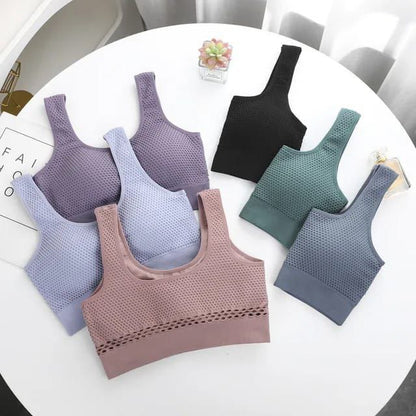 New Sports beautiful back sexy sports wrap vest breathable support ladies sexy seamless underwater tube top Gymtraining bra