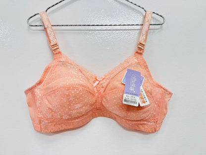 Padless and wireless light weight Bra Floral Mesh