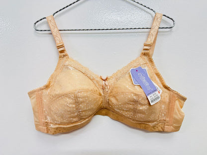Padless and wireless light weight Bra Floral Mesh